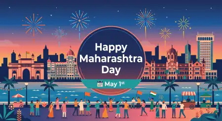 Maharashtra Day 2026 Illustration Png Hd - Free Happy Maharashtra Day 2026 Download