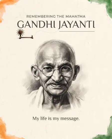 mahatma gandhi jayanti 2026 instagram post