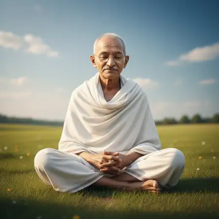Mahatma Gandhi Line Art Transparent Background - Free Mahatma Gandhi Background Download