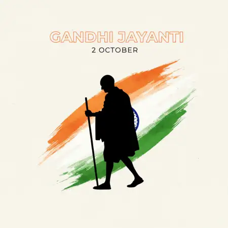 Mahatma Gandhi Minimal Vector Background - Free Mahatma Gandhi Background Download