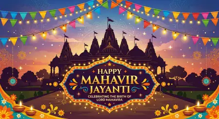 Mahavir Jayanti 2026 Event Banner - Free Happy Mahavir Jayanti 2026 Download