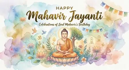 Mahavir Jayanti 2026 Poster Design With Quotes - Free Happy Mahavir Jayanti 2026 Download