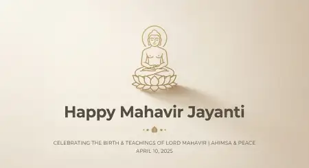 Mahavir Jayanti 2026 Template Design - Free Happy Mahavir Jayanti 2026 Download