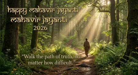 Mahavir Jayanti 2026 Wishes About Truth And ??? - Free Mahavir Jayanti 2026 Wishes Download