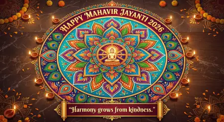 Mahavir Jayanti 2026 Wishes For Good Karma - Free Mahavir Jayanti 2026 Wishes Download
