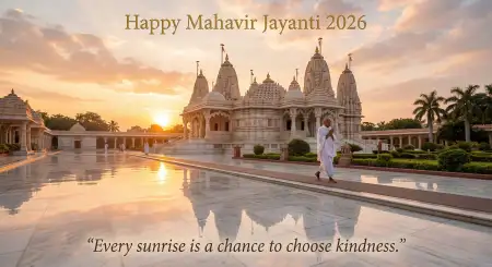 Mahavir Jayanti 2026 Wishes For Happiness And Success - Free Mahavir Jayanti 2026 Wishes Download
