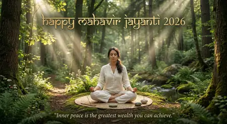Mahavir Jayanti 2026 Wishes For Inner Peace - Free Mahavir Jayanti 2026 Wishes Download