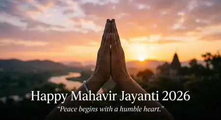 Mahavir Jayanti 2026 Wishes For Peace And Nonviolence - Free Mahavir Jayanti 2026 Wishes Download