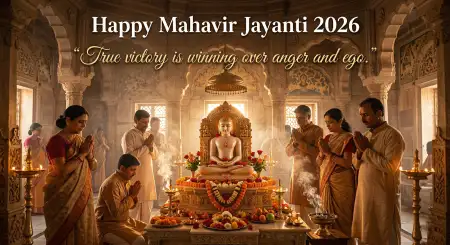 Mahavir Jayanti 2026 Wishes For Prosperity - Free Mahavir Jayanti 2026 Wishes Download