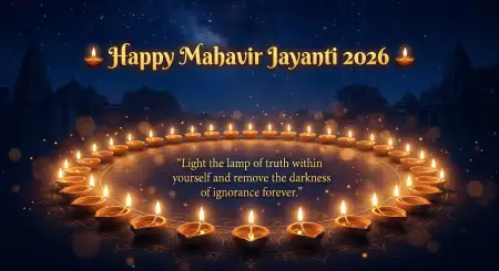 Mahavir Jayanti 2026 Wishes For Truthfulness - Free Mahavir Jayanti 2026 Wishes Download