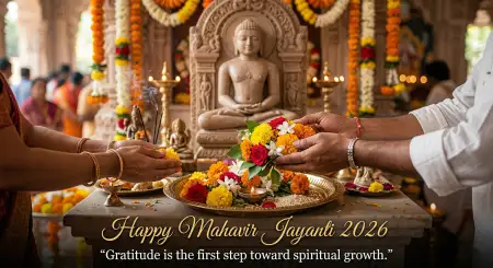 Mahavir Jayanti 2026 Wishes For Whatsapp - Free Mahavir Jayanti 2026 Wishes Download