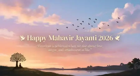 Mahavir Jayanti 2026 Wishes In Formal Tone - Free Mahavir Jayanti 2026 Wishes Download