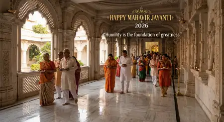 Mahavir Jayanti 2026 Wishes In Marathi And Hindi - Free Mahavir Jayanti 2026 Wishes Download