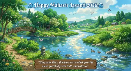 Mahavir Jayanti 2026 Wishes Text For Greeting Cards - Free Mahavir Jayanti 2026 Wishes Download