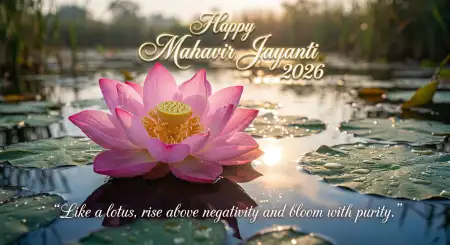 Mahavir Jayanti 2026 Wishes With Blessings Quotes - Free Mahavir Jayanti 2026 Wishes Download