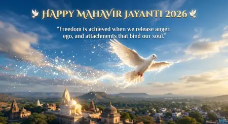 Mahavir Jayanti 2026 Wishes With Deep Meaning - Free Mahavir Jayanti 2026 Wishes Download
