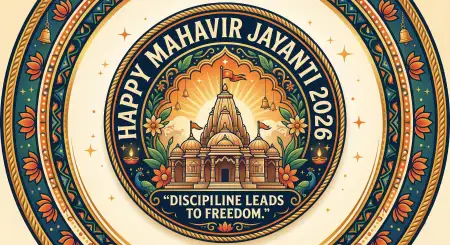 Mahavir Jayanti 2026 Wishes With Jain Teachings - Free Mahavir Jayanti 2026 Wishes Download
