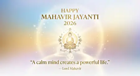 Mahavir Jayanti 2026 Wishes With Life Lessons - Free Mahavir Jayanti 2026 Wishes Download