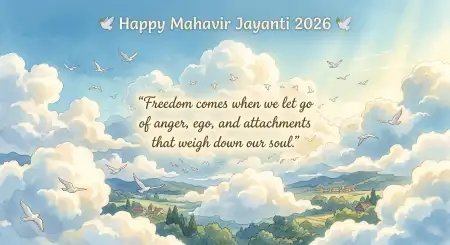 Mahavir Jayanti 2026 Wishes With Motivational Quotes - Free Mahavir Jayanti 2026 Wishes Download
