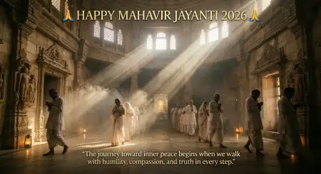 Mahavir Jayanti 2026 Wishes With Spiritual Meaning - Free Mahavir Jayanti 2026 Wishes Download