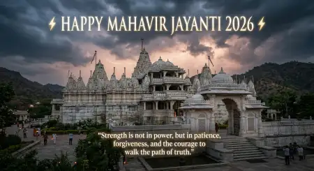 Mahavir Jayanti 2026 Wishes With Spiritual Quotes - Free Mahavir Jayanti 2026 Wishes Download