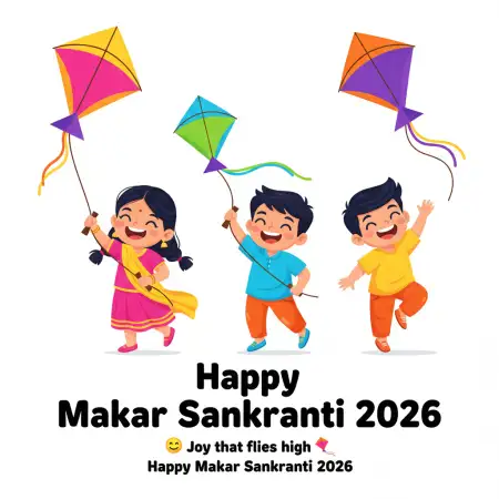 Free Makar Sankranti 2026 Wishes For Students Background Download