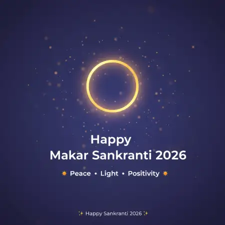 Free Makar Sankranti 2026 Wishes With Til Gul Message Background Download