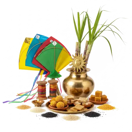 Free Makar Sankranti Greeting Png Hd PNG Image Download