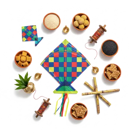 Free Makar Sankranti Poster Png Background PNG Image Download