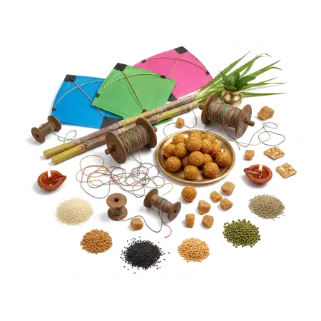 Free Makar Sankranti Vector Png PNG Image Download