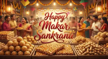 Free Makar Sankranti Wishes 2026 In Hindi Background Download