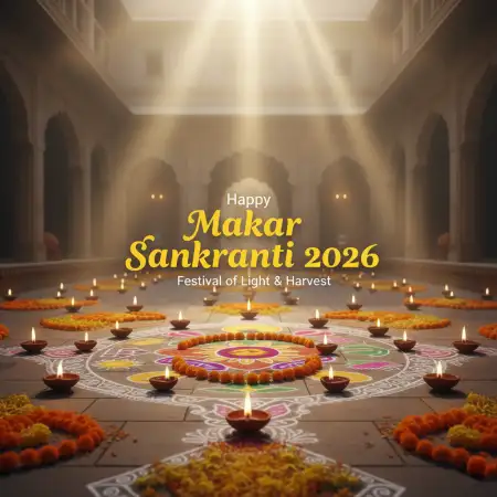 Free Makar Sankranti Wishes 2026 Instagram Greeting Card Background Download