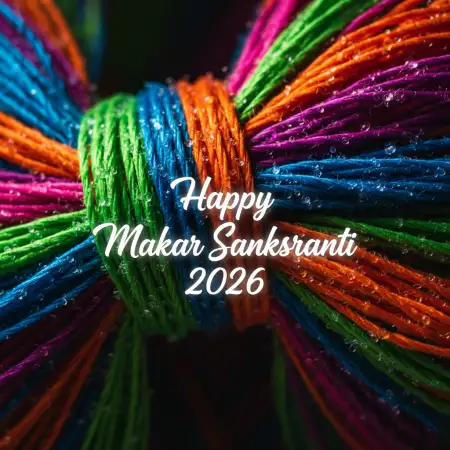Free Makar Sankranti Wishes 2026 With Sugarcane Elements Background Download