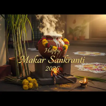 makar sankranti wishes digital card 2026