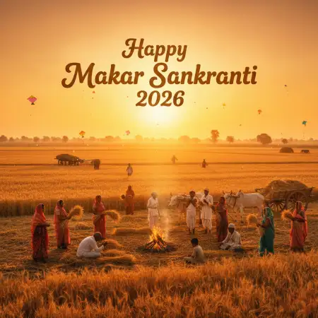 Free Makar Sankranti Wishes Festive Background 2026 Background Download