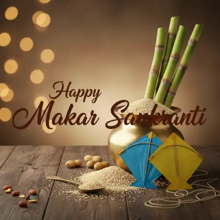 Free Makar Sankranti Wishes For Clients 2026 Background Download