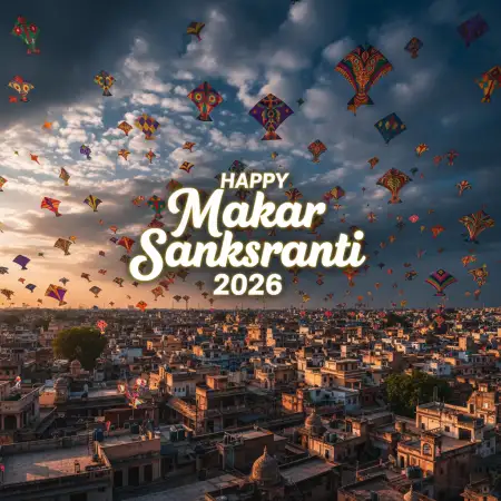 Free Makar Sankranti Wishes For Office 2026 Background Download