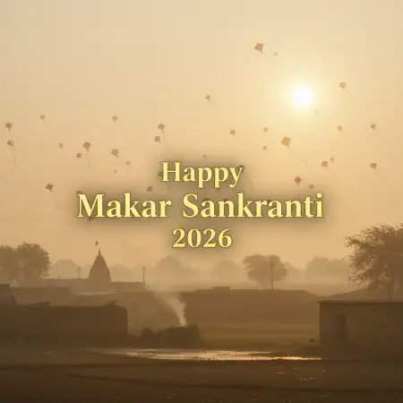 Free Makar Sankranti Wishes Hd Poster Design 2026 Background Download