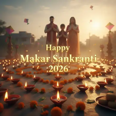 Free Makar Sankranti Wishes Instagram Post 2026 Background Download