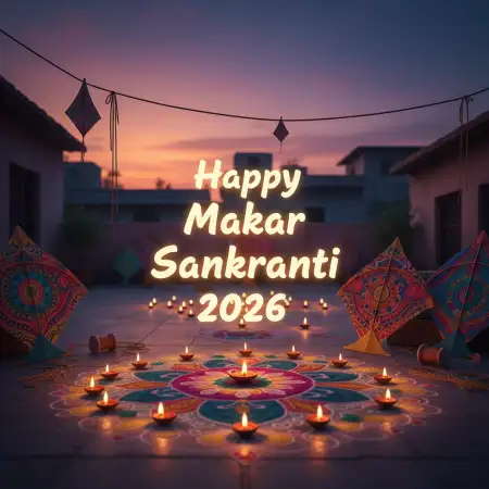 Free Makar Sankranti Wishes Status 2026 Background Download