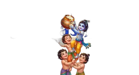 Makhan Chor Bal Krishna Png Transparent Background - Free Krishna Janmashtami Png 2026 Download