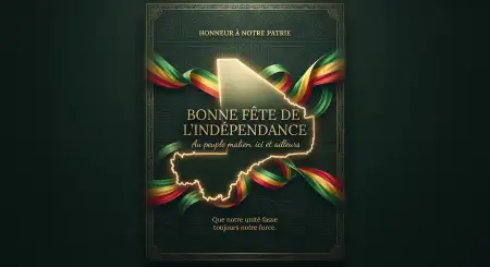 mali independence day lettering design 2026 - Greek Independence Day Flyer Design