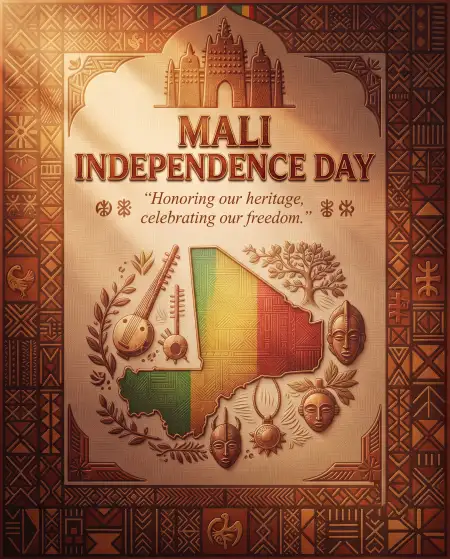 mali independence day premium social media template