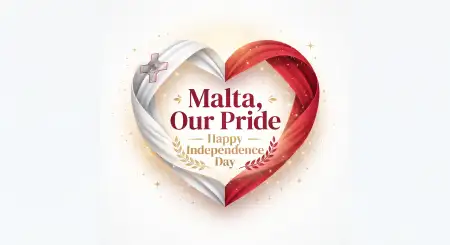 malta independence day badge design - Greek Independence Day Flyer Design
