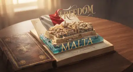 malta independence day lettering design - Greek Independence Day Flyer Design
