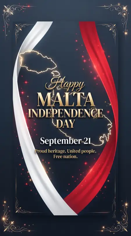 malta independence day vector illustration