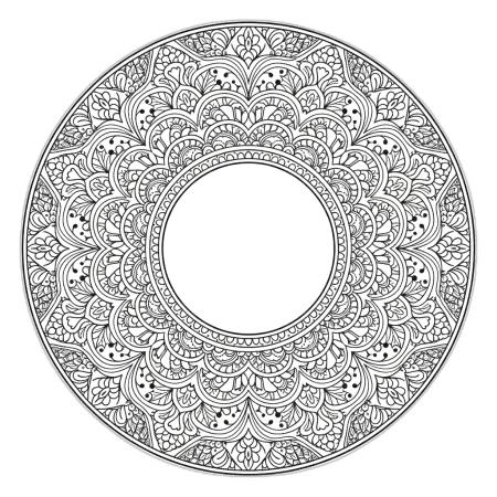 Mandala Frame Png Transparent - Free Frame Png Download