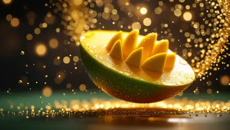Mango Background With Sunlight And Shadows - Free Mango Background Download