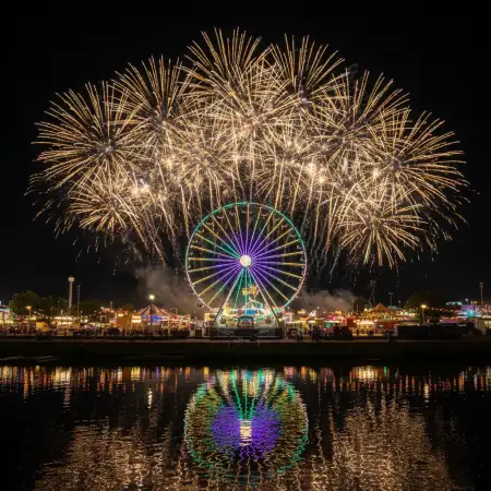 Mardi Gras Carnival Night Background - Free Mardi Gras Background Download