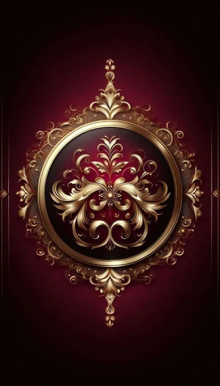 Maroon Background Hd With Gold Accents For Luxury Website Design - Free Background Download